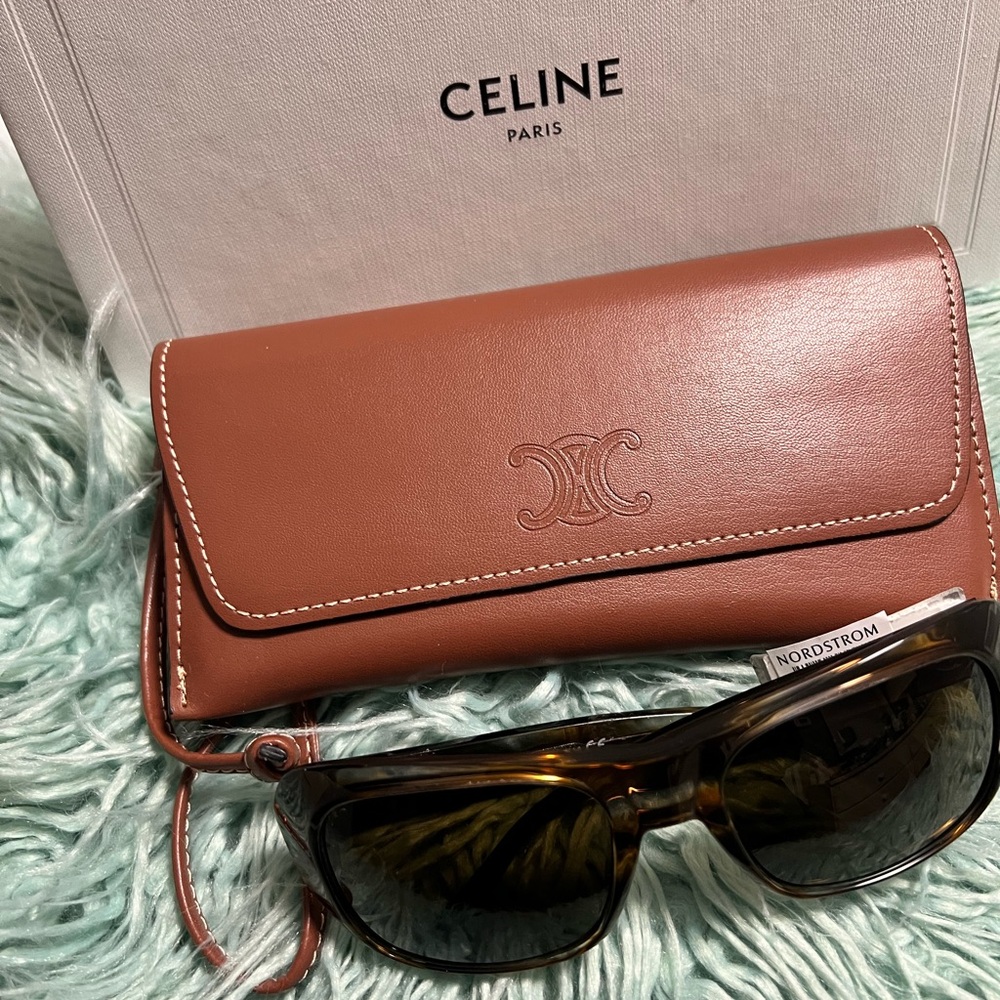 CELINE 56mm Rectangular Sunglasses - Picture 7 of 7